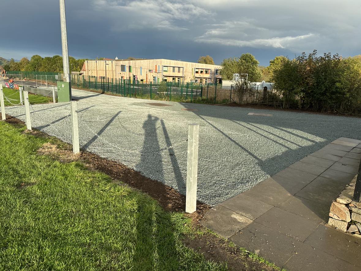 Welshpool Town Council Parking Space Construction by C.P.Isaac.